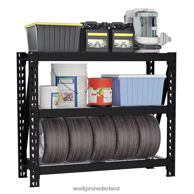 opslag WORKPRO Garagerek met 3 niveaus, zware metalen opbergrek, in hoogte verstelbare industriële rekken behulpzaam 4NVZH88 opslag WORKPRO Garagerek met 3 niveaus, zware metalen opbergrek, in hoogte verstelbare industriële rekken behulpzaam 4NVZH88